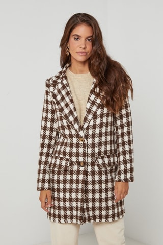 Manteau droit - Marron