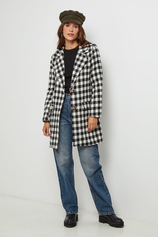 Manteau droit - Noir