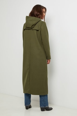 Duffle-coat com capuz  - Caqui