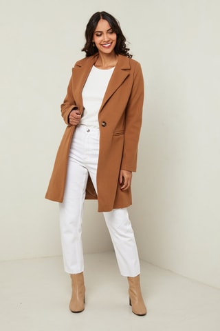 Manteau droit - Camel