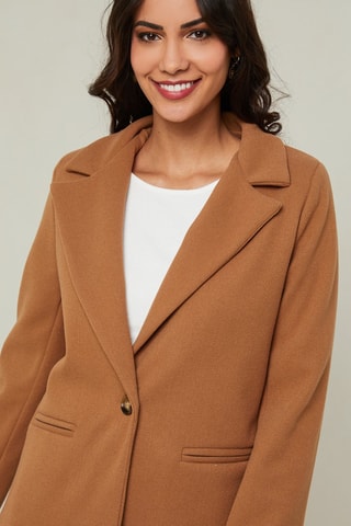 Manteau droit - Camel