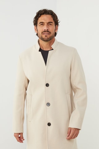 Manteau droit - Beige
