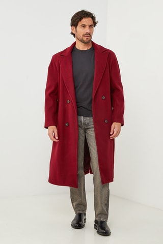 Manteau droit - Bordeaux