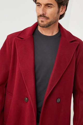 Manteau droit - Bordeaux