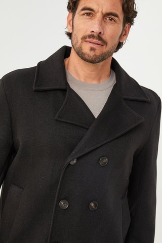 Manteau droit - Noir