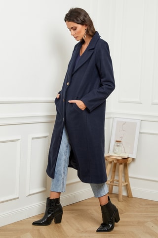 Sobretudo - Azul-marinho