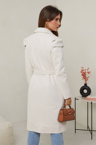 Manteau ajusté - Écru