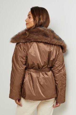 Doudoune loose - Marron