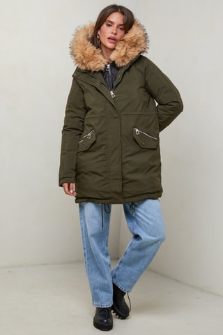 Parka droite - Kaki