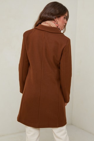 Manteau droit - Marron