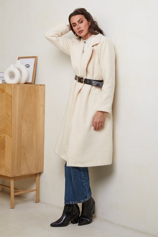 Manteau ajusté - Écru