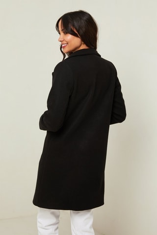 Manteau droit - Noir