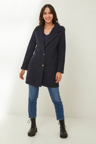 Manteau droit - Bleu marine