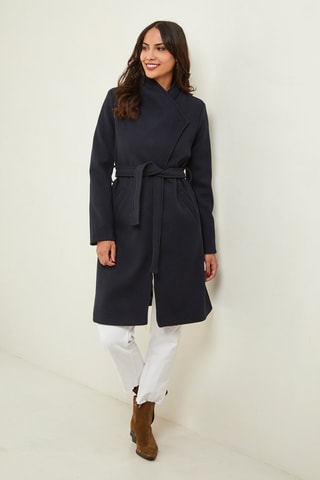 Manteau droit - Bleu marine
