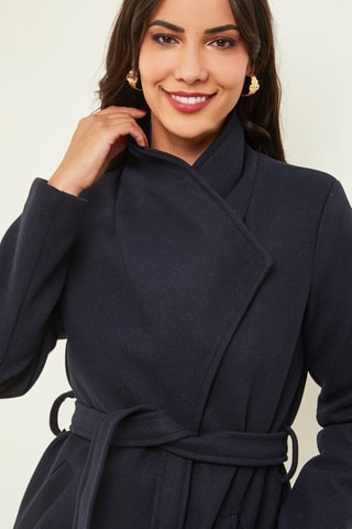 Manteau droit - Bleu marine