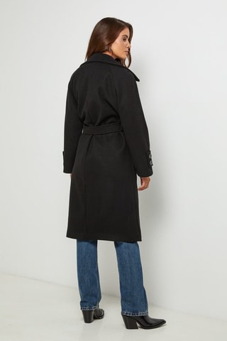 Manteau droit - Noir