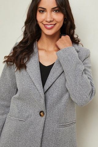 Manteau droit - Gris