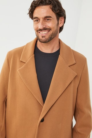 Manteau droit - Camel