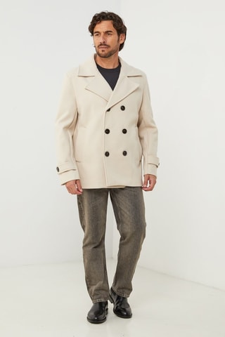 Manteau droit - Beige