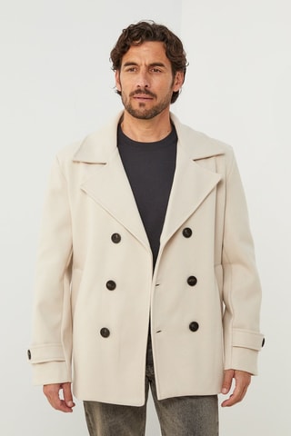 Manteau droit - Beige