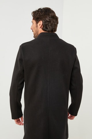 Manteau droit - Noir