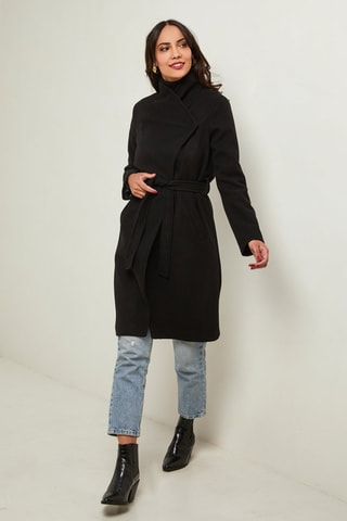 Manteau droit - Noir
