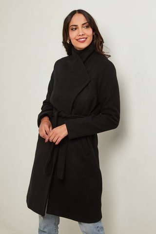 Manteau droit - Noir
