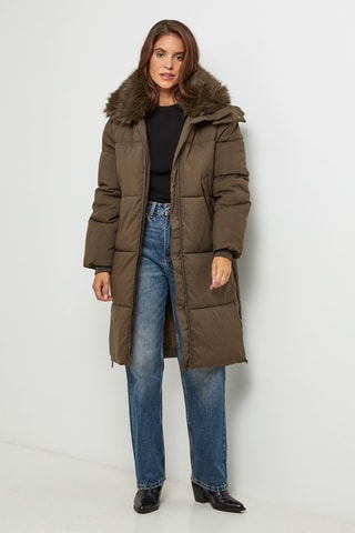 Blusão com capuz - Caqui