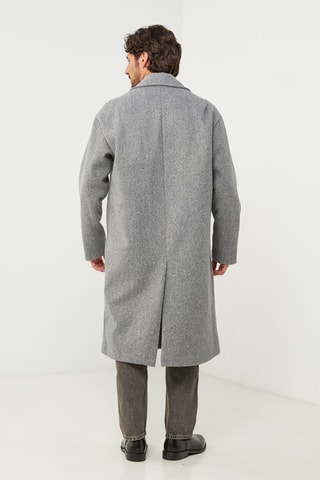 Manteau droit - Gris