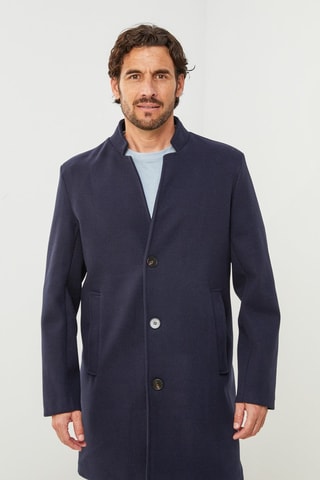 Manteau droit - Bleu marine