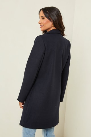 Manteau droit - Bleu marine