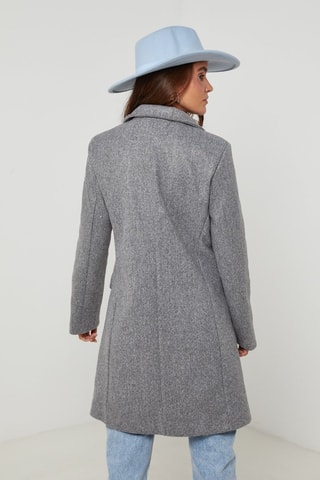 Manteau droit - Gris