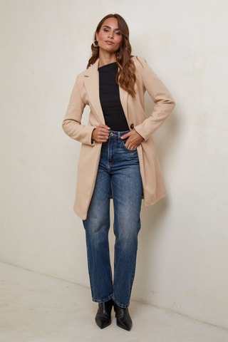Manteau droit - Beige