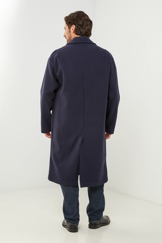 Manteau droit - Bleu marine
