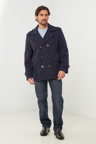 Manteau droit - Bleu marine
