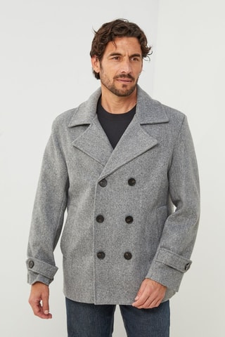 Manteau droit - Gris