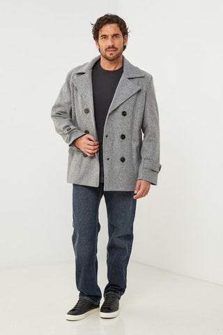 Manteau droit - Gris