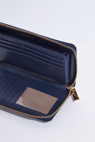 Cartera de piel - Azul marino