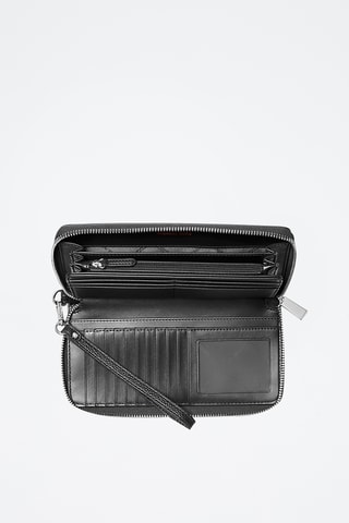 Cartera de piel - Negro