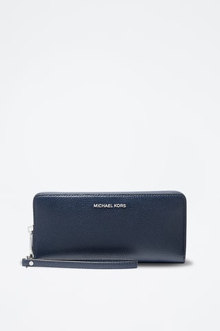 Cartera de piel - Azul marino