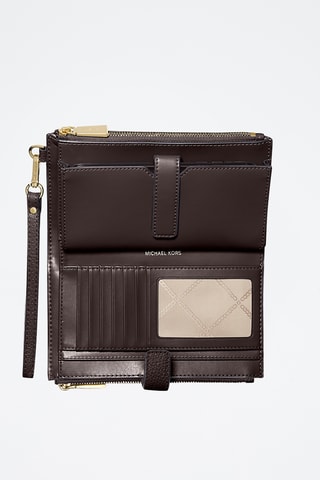 Cartera de piel - Marrón