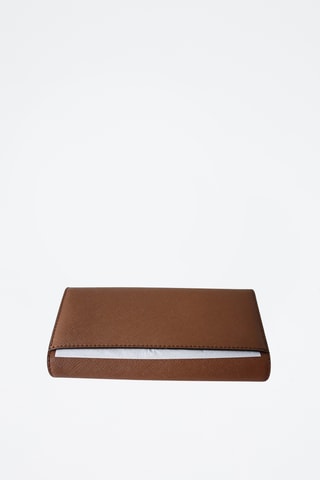 Cartera de piel - Marrón