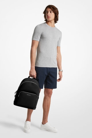 Mochila de piel Cooper - Negro