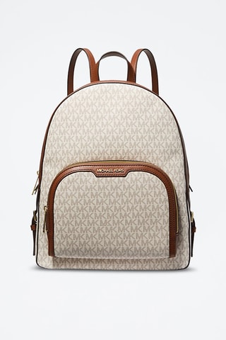 Mochila de piel - Vainilla - 40 x 31 x 13 cm