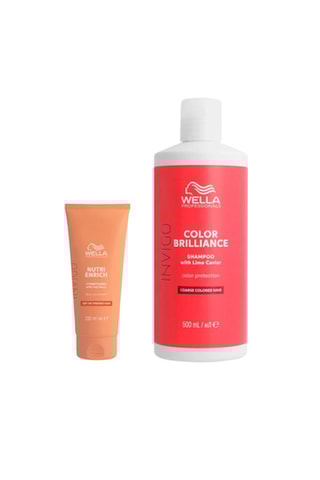 Shampoo protezione colore Invigo Color Brilliance e balsamo nutriente Invigo Nutri Enrich - 500 e 200 ml