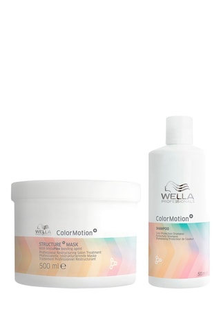 Maschera ristrutturante ColorMotion+ e shampoo protezione colore ColorMotion+
