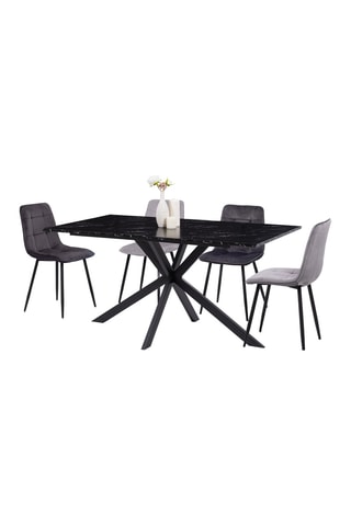 Mesa de comedor Glam - Negro