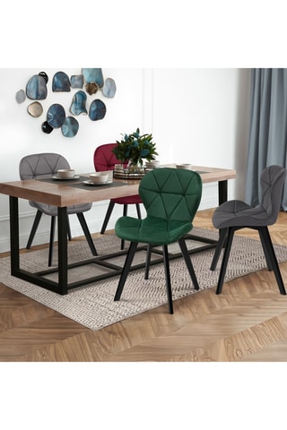 4 sillas de madera Daisy - 46 x 79 x 50 cm