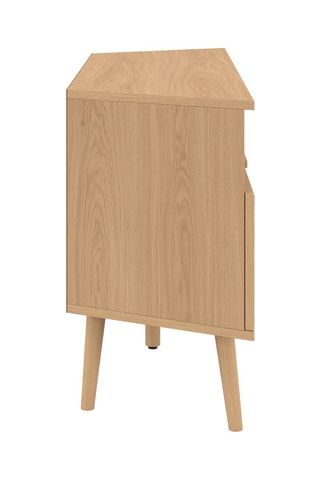 Mueble de TV esquinero de 1 puerta abatible Faustine - 110 x 54 x 30 cm