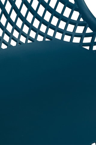 6 sillas Maelle - Azul pato y natural - Patas de madera de haya